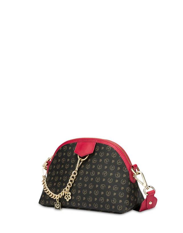 Pollini Borsa A Tracolla Heritage Logo Classic Nero/lacca Soddisfazione Garantita