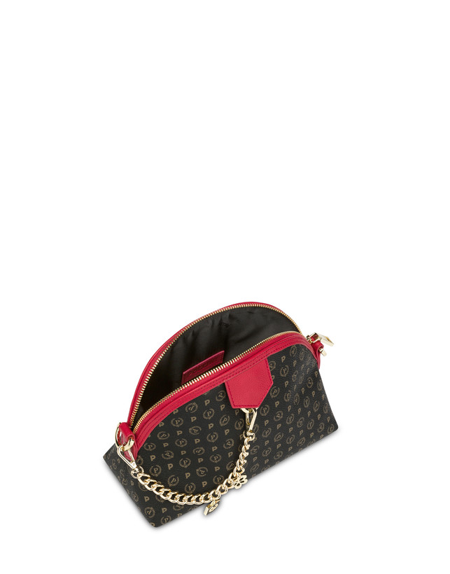 Pollini Borsa A Tracolla Heritage Logo Classic Nero/lacca Soddisfazione Garantita