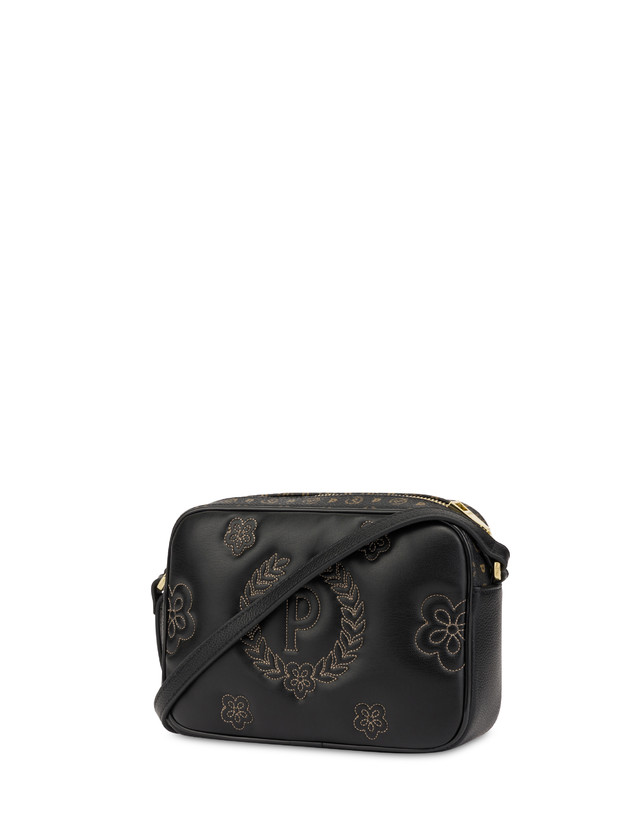 Pollini Borsa A Tracolla Puffy Heritage Nero/nero/nero Qualità Garantita