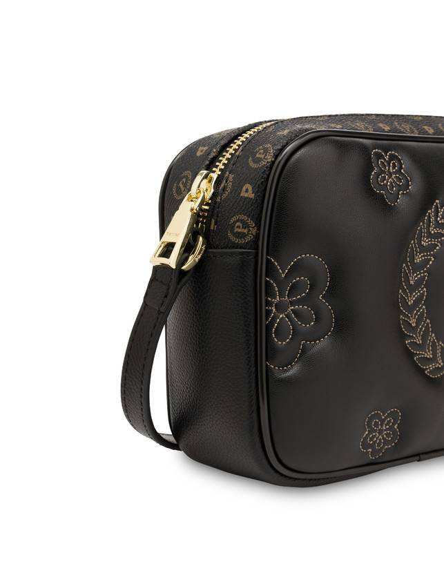Pollini Borsa A Tracolla Puffy Heritage Nero/nero/nero Qualità Garantita