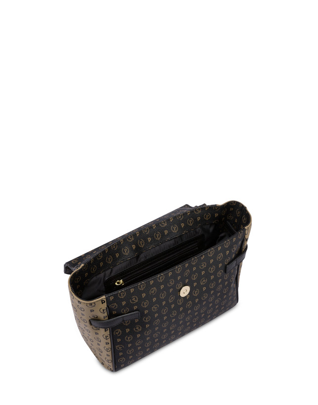 Pollini Borsa A Tracolla Bicolore Heritage Soft Touch Nero/taupe/nero Acquista Ora