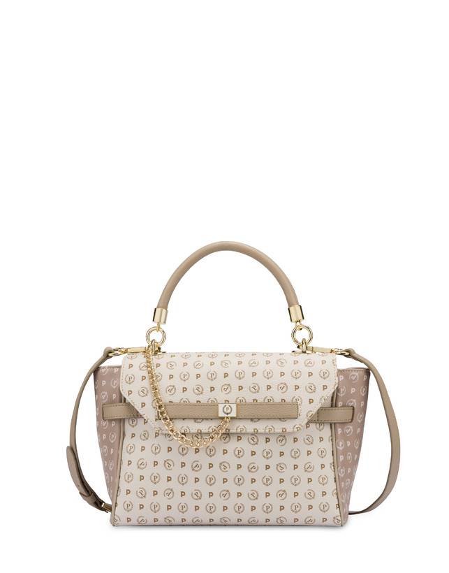 Pollini Borsa A Tracolla Bicolore Heritage Soft Touch Avorio/beige/ghiaccio