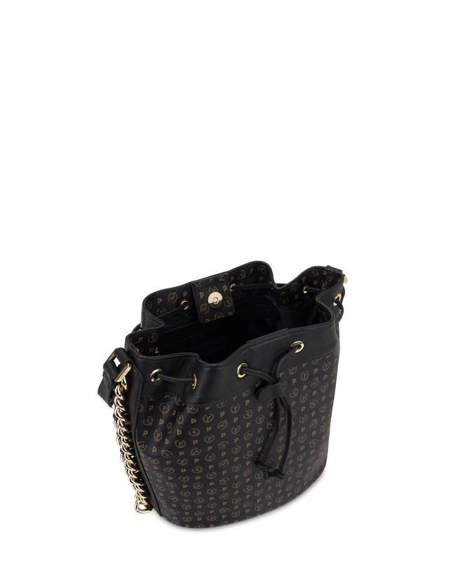 Pollini Borsa A Secchiello Heritage Logo Classic Nero/nero Promozione Limitata
