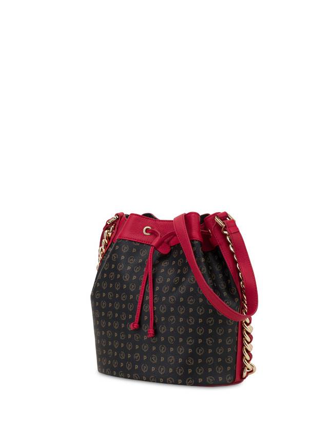 Pollini Borsa A Secchiello Heritage Logo Classic Nero/lacca Fino Al -60%