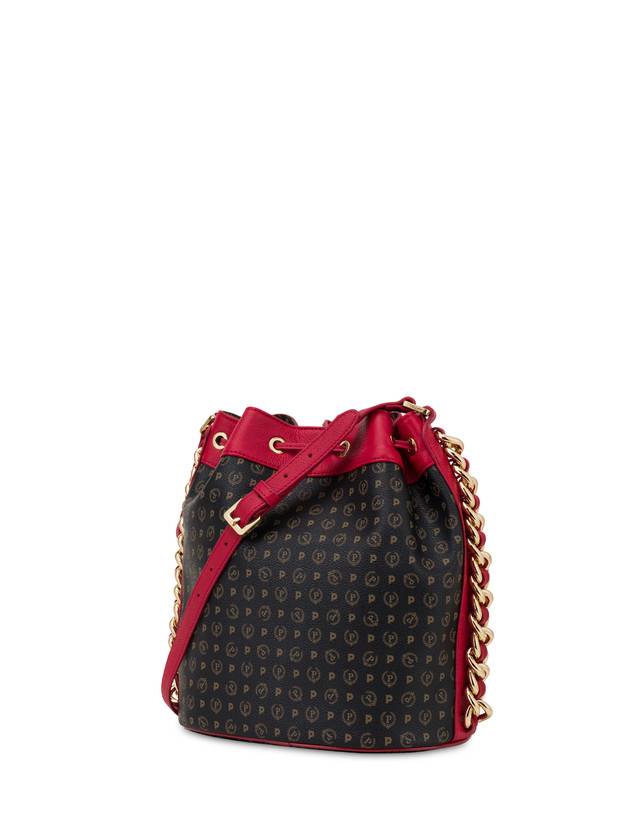 Pollini Borsa A Secchiello Heritage Logo Classic Nero/lacca Fino Al -60%