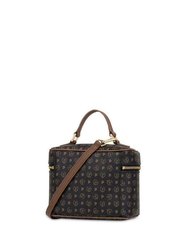 Pollini Borsa Beauty Piccola Heritage Logo Classic Nero/marrone Sottocosto