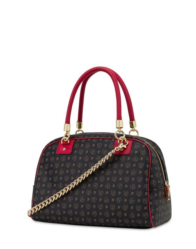 Pollini Bowling Bag Heritage Logo Classic Nero/lacca Novità