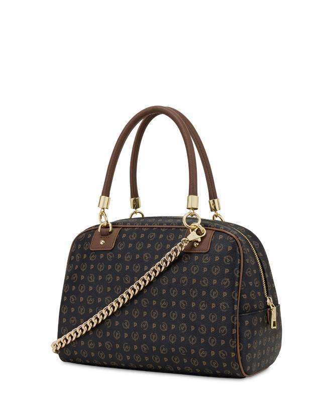 Pollini Bowling Bag Heritage Logo Classic Nero/marrone Offerta