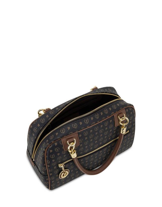Pollini Bowling Bag Heritage Logo Classic Nero/marrone Offerta
