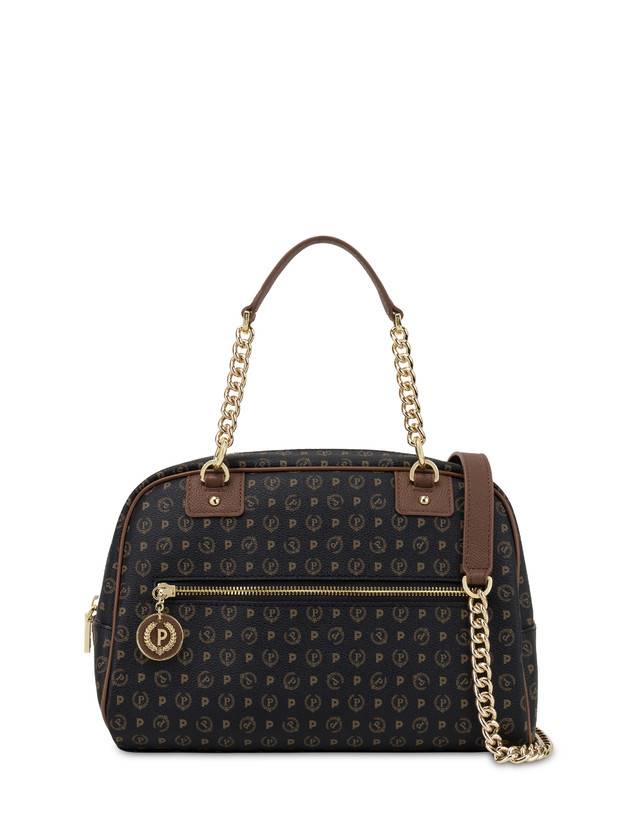 Pollini Bowling Bag Heritage Logo Classic Nero/marrone Offerta