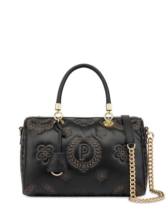 Pollini Borsa Bauletto Puffy Heritage Nero/nero/nero