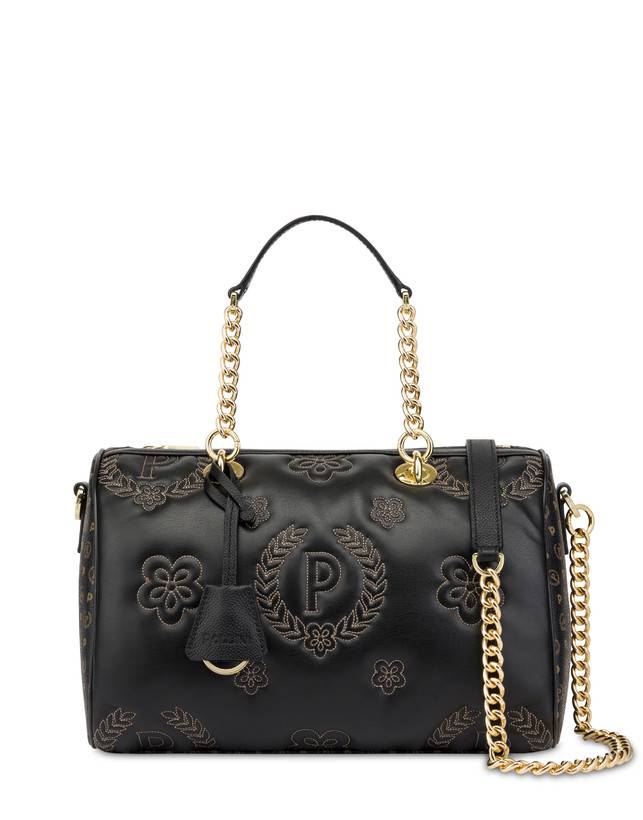 Pollini Borsa Bauletto Puffy Heritage Nero/nero/nero Economico