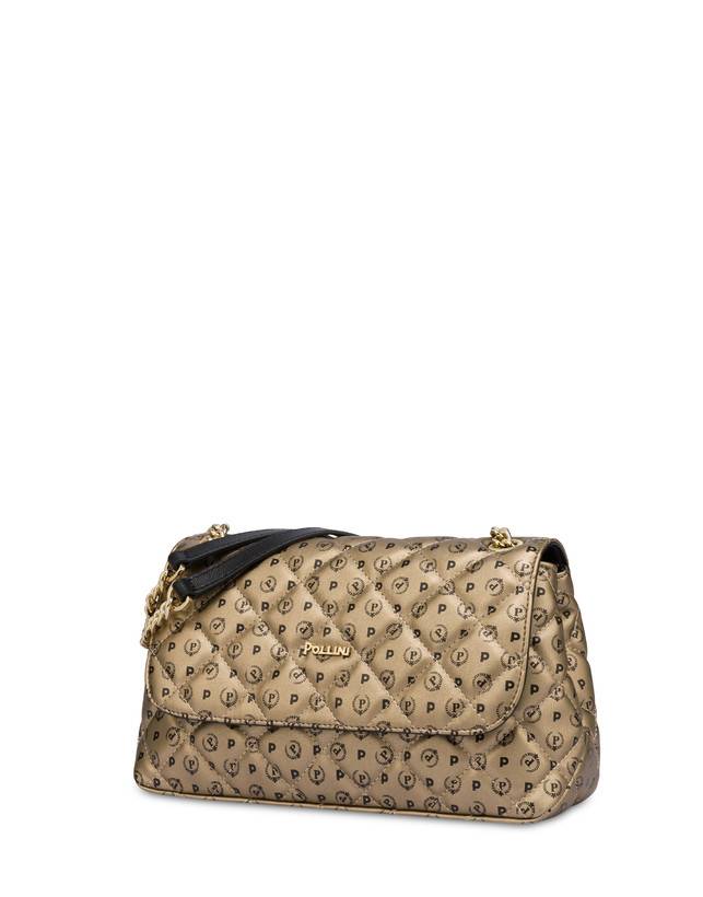 Pollini Borsa A Spalla Heritage Matelassé Oro/nero In Vendita