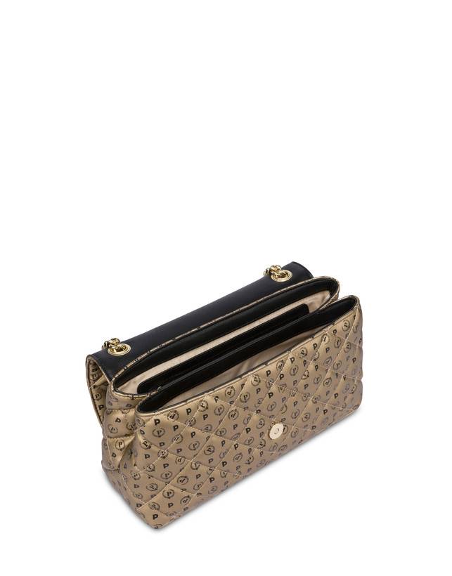 Pollini Borsa A Spalla Heritage Matelassé Oro/nero In Vendita