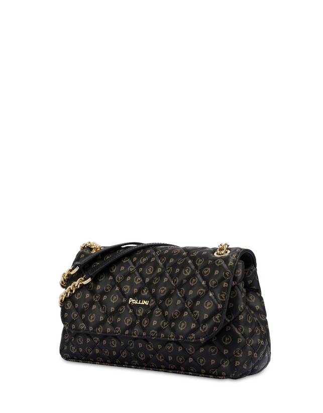 Pollini Borsa A Spalla Heritage Matelassé Nero/nero Saldi
