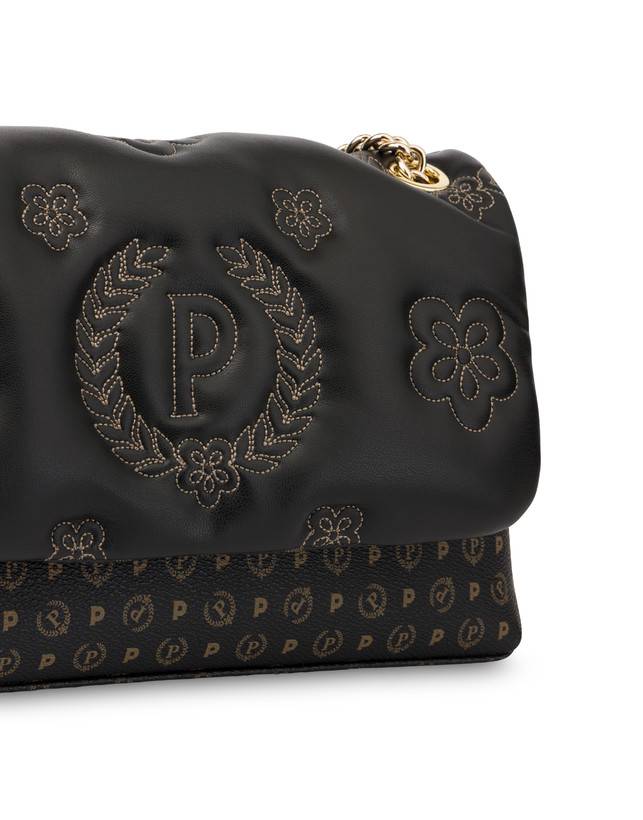 Pollini Borsa A Spalla Puffy Heritage Nero/nero/nero Convenienza