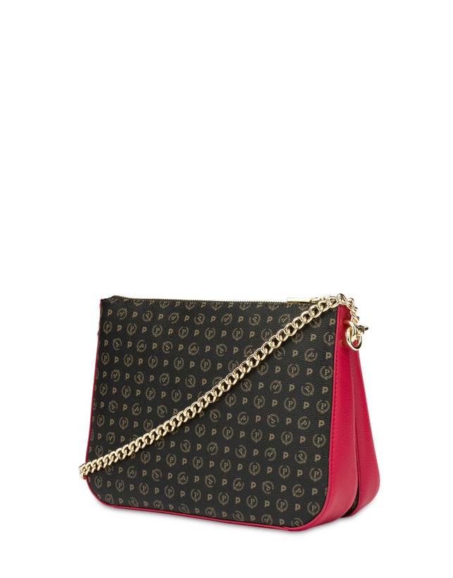 Pollini Borsa A Spalla Heritage Logo Classic Nero/lacca Novità