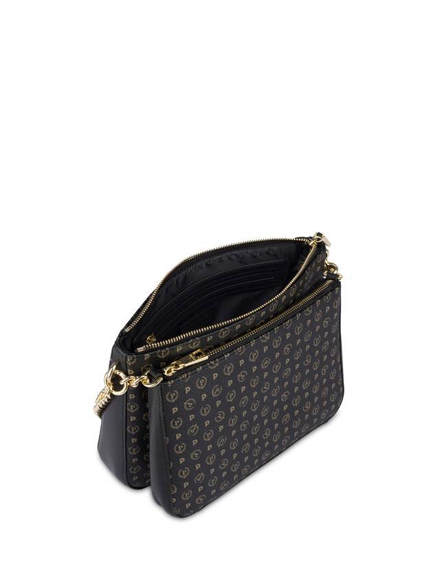 Pollini Borsa A Spalla Heritage Logo Classic Nero/nero Presa