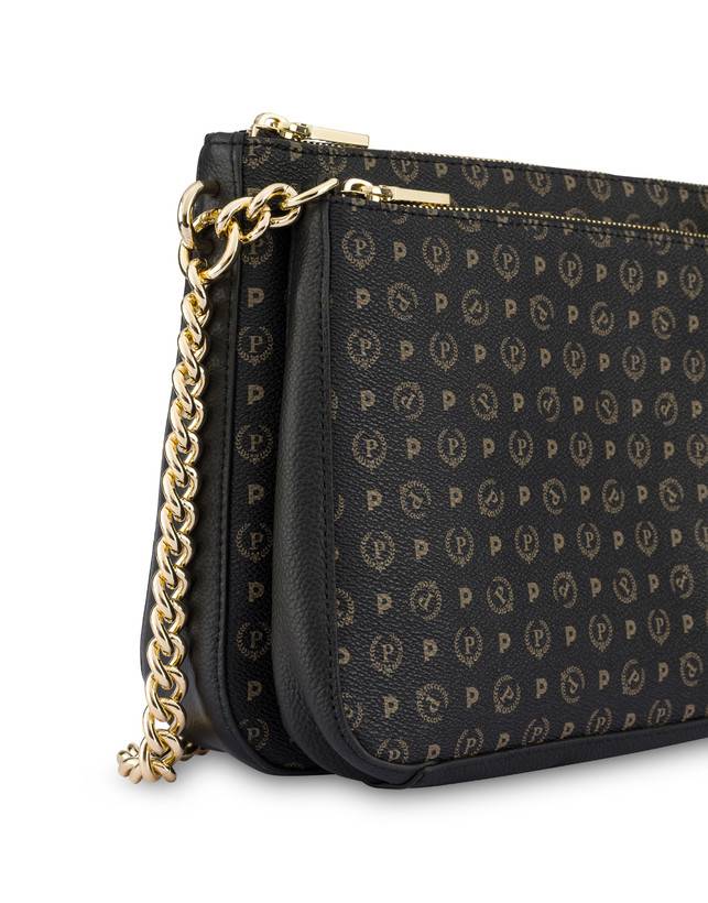 Pollini Borsa A Spalla Heritage Logo Classic Nero/nero Presa