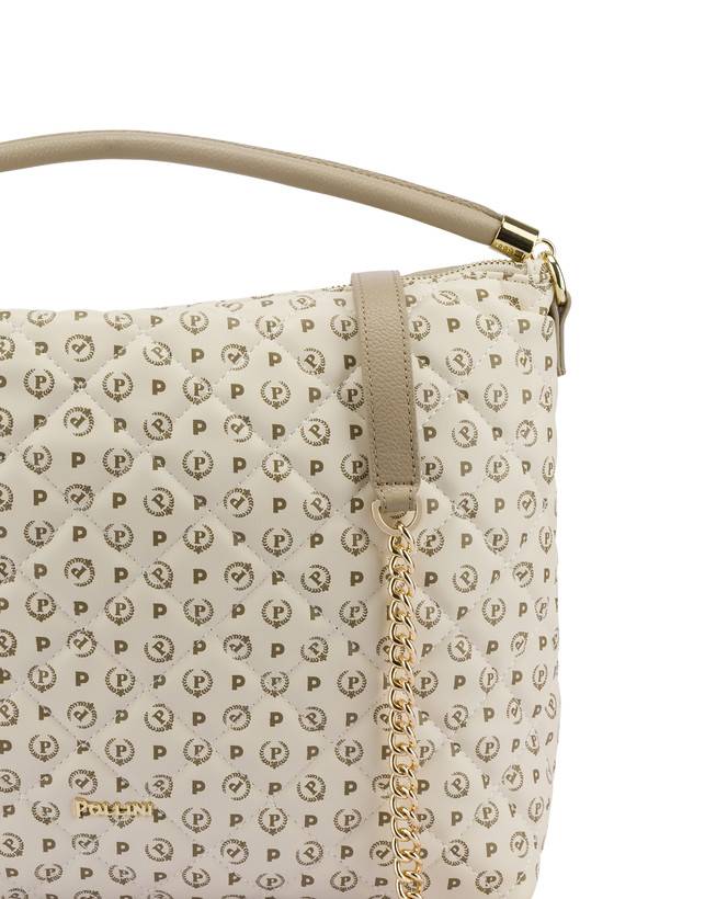 Pollini Borsa Hobo Heritage Matelassé Avorio/avorio Sconto