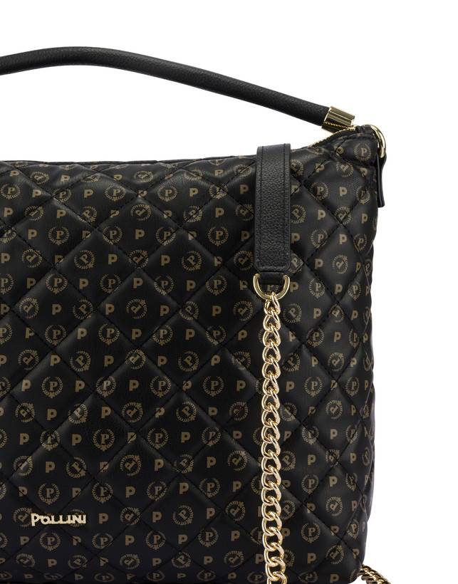Pollini Borsa Hobo Heritage Matelassé Nero/nero Offerta