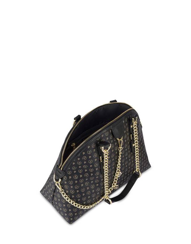 Pollini Borsa A Spalla Heritage Logo Classic Nero/nero Online