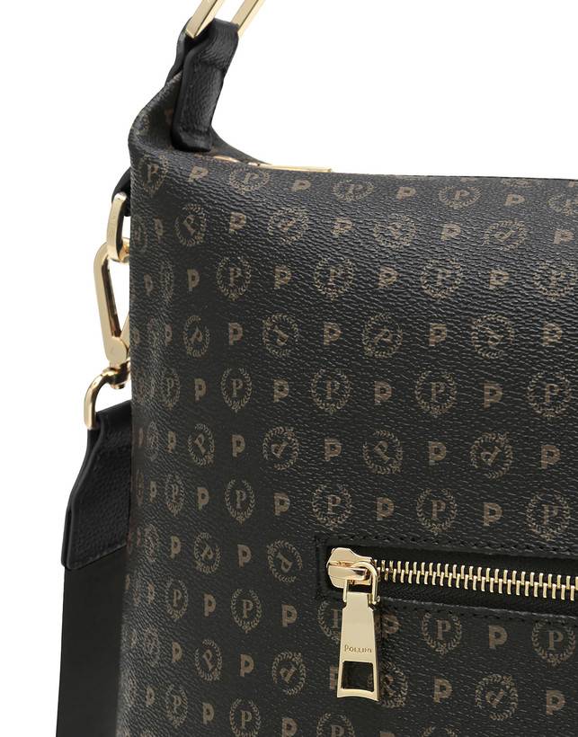 Pollini Borsa A Spalla Nero/nero Vendite Flash
