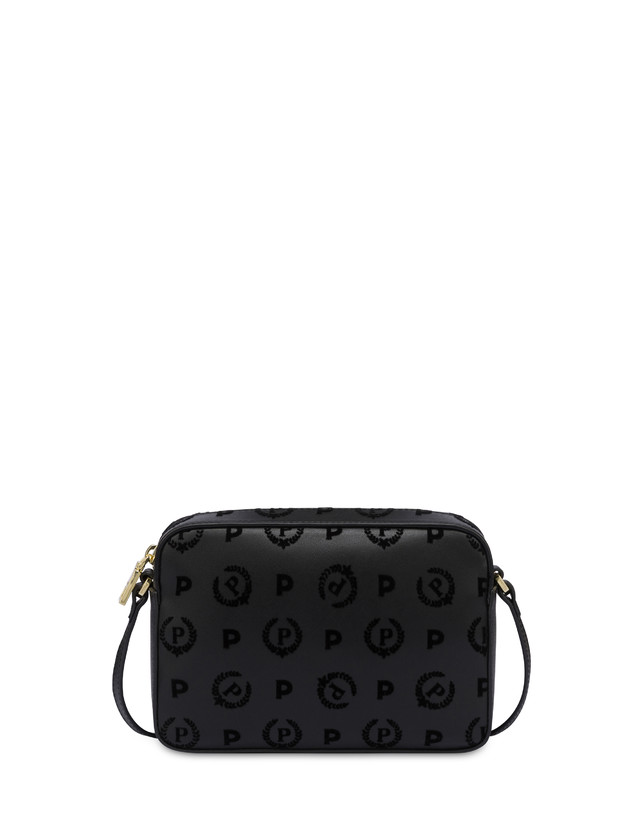 Pollini Borsa A Tracolla Heritage Flock Nero/nero Negozio