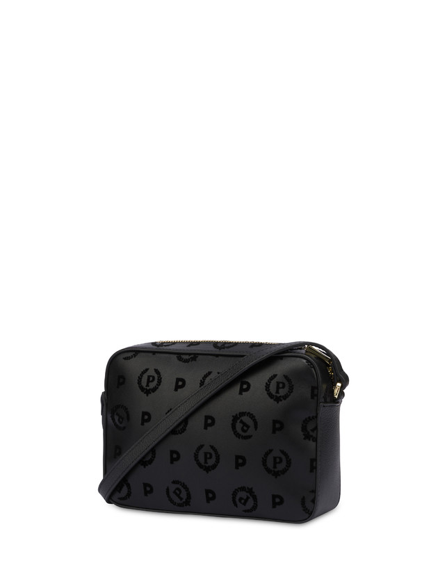 Pollini Borsa A Tracolla Heritage Flock Nero/nero Negozio