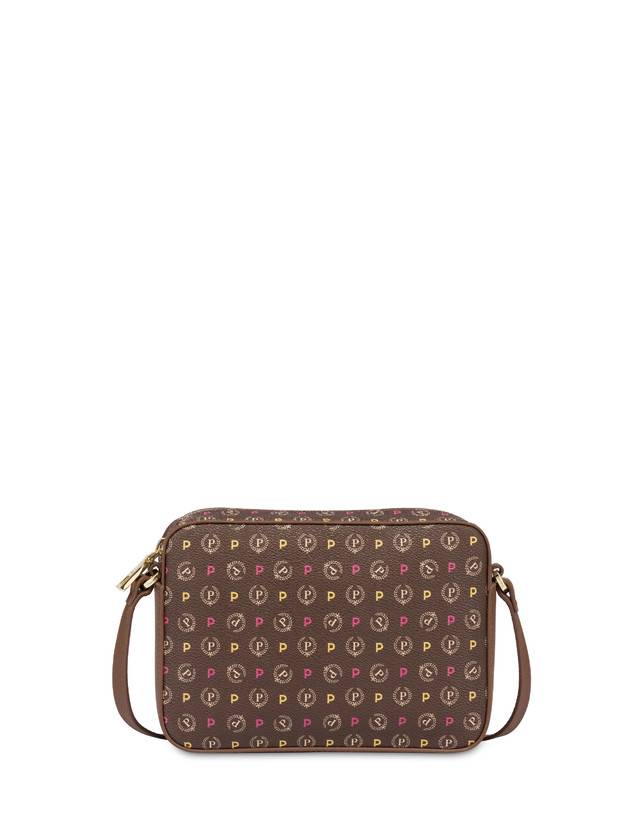 Pollini Borsa A Tracolla Heritage Logo Classic Multicolor/marrone In Saldo