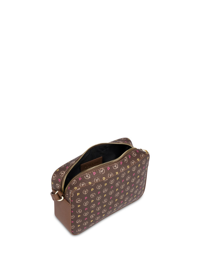 Pollini Borsa A Tracolla Heritage Logo Classic Multicolor/marrone In Saldo