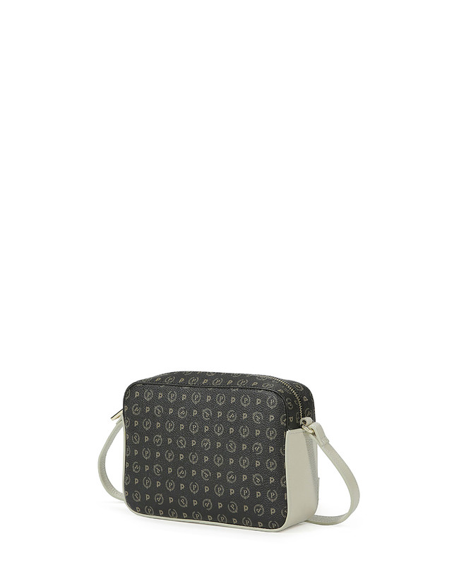 Pollini Borsa A Tracolla Heritage Logo Classic Nero/avorio Nuova