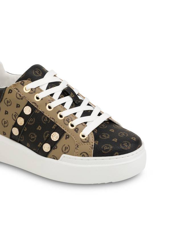 Pollini Sneakers Con Borchie Heritage Avorio/beige/ghiaccio Sconto di tempo limitato