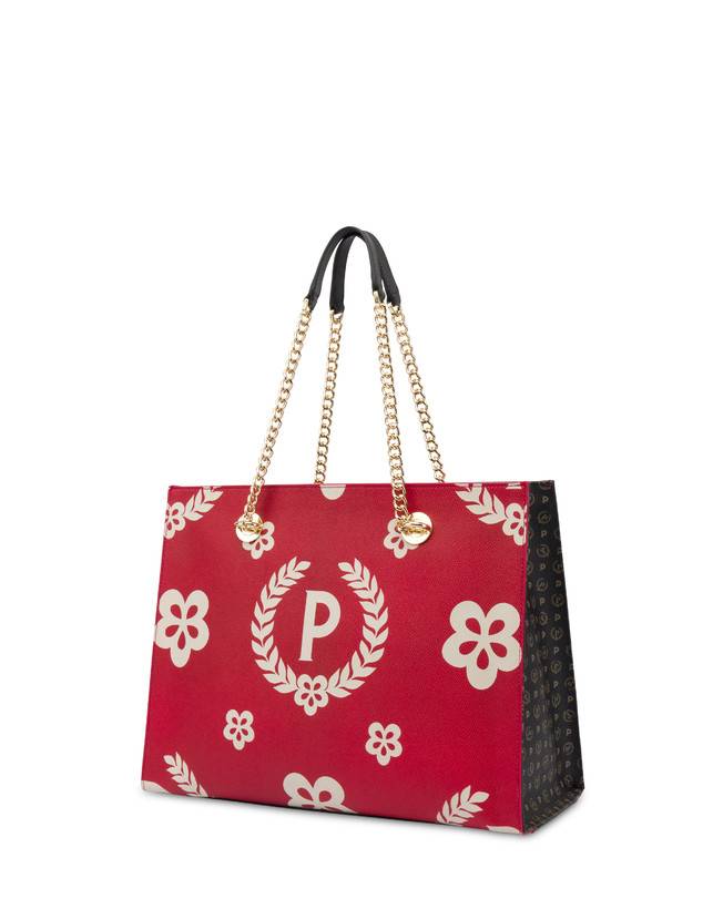 Pollini Shopping Bag Day-si! Heritage Nero/rosso/nero Offerta esclusiva