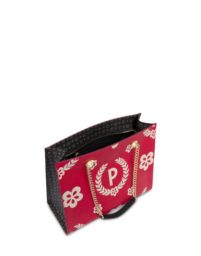 Pollini Shopping Bag Day-si! Heritage Nero/rosso/nero Offerta esclusiva
