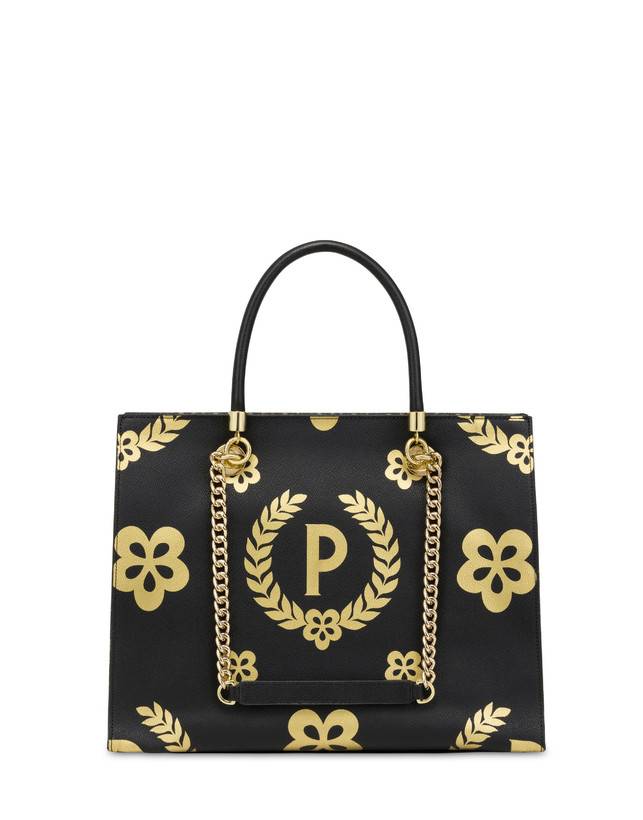 Pollini Shopping Bag Day-si! Heritage Nero/oro/nero Black Friday