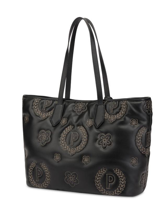 Pollini Shopping Bag Puffy Heritage Nero/nero/nero Offerta Pasqua