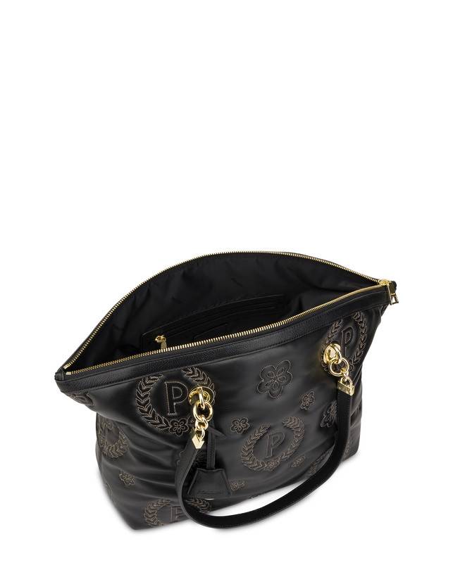 Pollini Tote Bag Puffy Heritage Nero/nero/nero Vendita calda