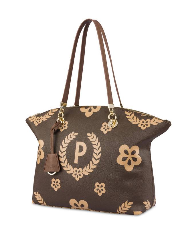 Pollini Tote Bag Day-si! Heritage Crema/marrone/marrone Latest fashion