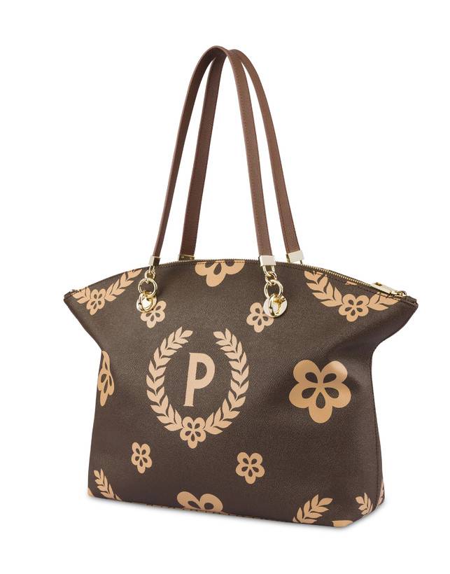 Pollini Tote Bag Day-si! Heritage Crema/marrone/marrone Latest fashion