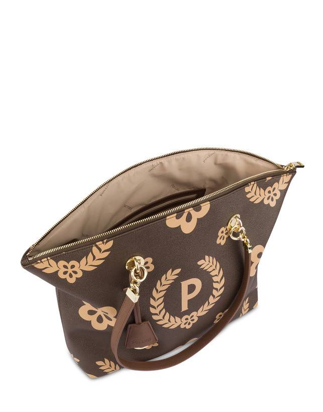 Pollini Tote Bag Day-si! Heritage Crema/marrone/marrone Latest fashion