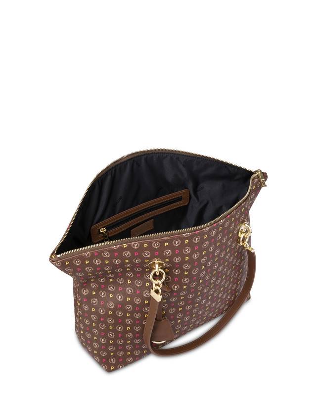 Pollini Tote Bag Heritage Logo Classic Multicolor/marrone Offerta temporanea