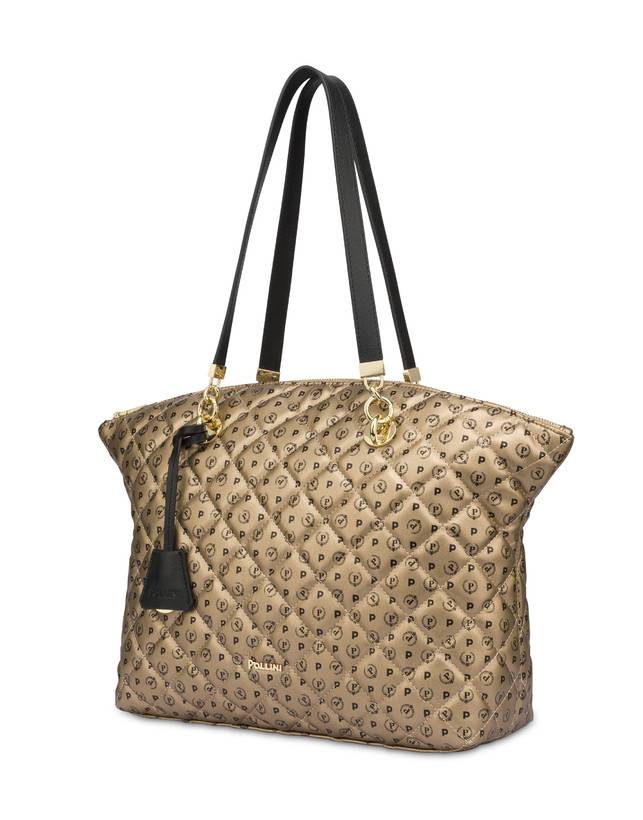 Pollini Tote Bag Heritage Matelassé Oro/nero Offerte stagionali