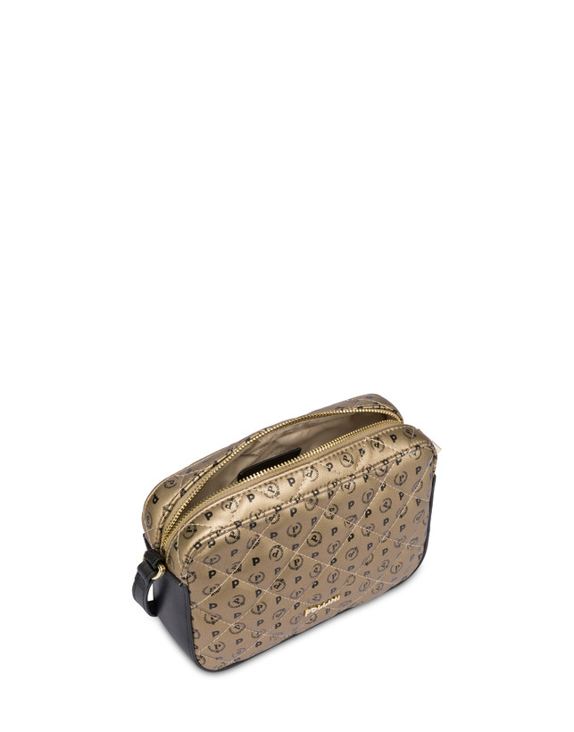 Pollini Borsa A Tracolla Heritage Matelassé Oro/nero Offerte giornaliere