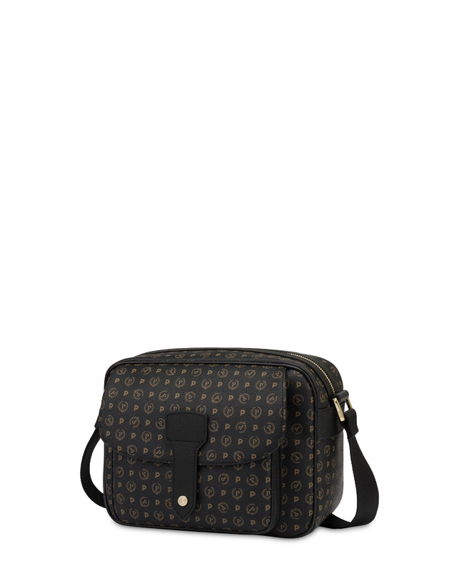 Pollini Borsa A Spalla Heritage Logo Classic Nero/nero Offerte speciali