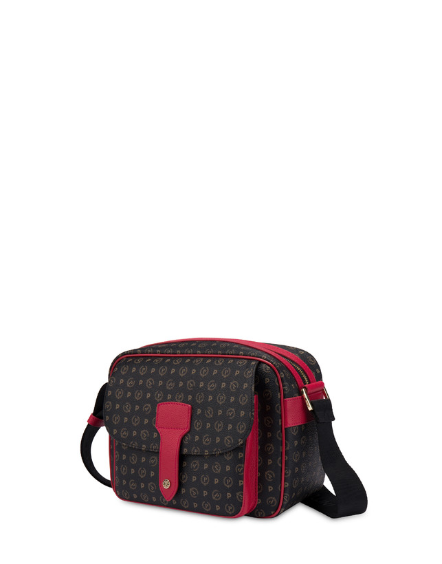 Pollini Borsa A Spalla Heritage Logo Classic Nero/lacca Enormi risparmi