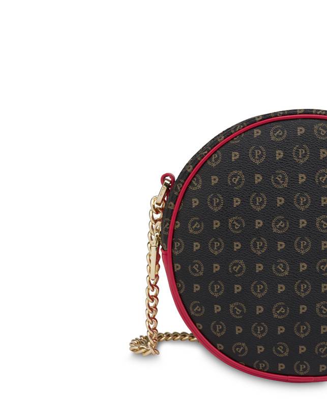 Pollini Round Bag Heritage Logo Classic Nero/lacca Offerta settimanale