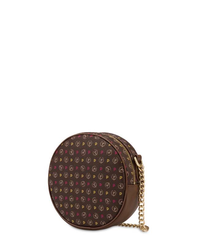 Pollini Round Bag Heritage Logo Classic Multicolor/marrone Ritorno libero