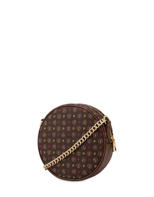 Pollini Round Bag Heritage Logo Classic Multicolor/marrone Ritorno libero