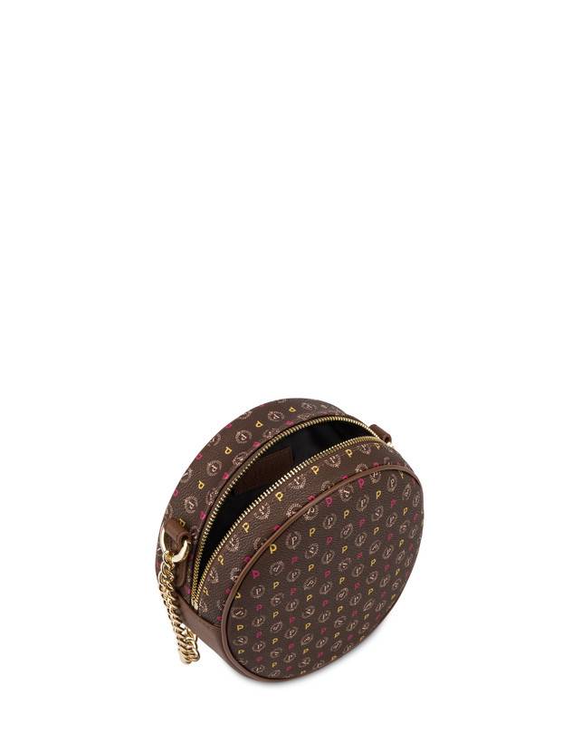 Pollini Round Bag Heritage Logo Classic Multicolor/marrone Ritorno libero